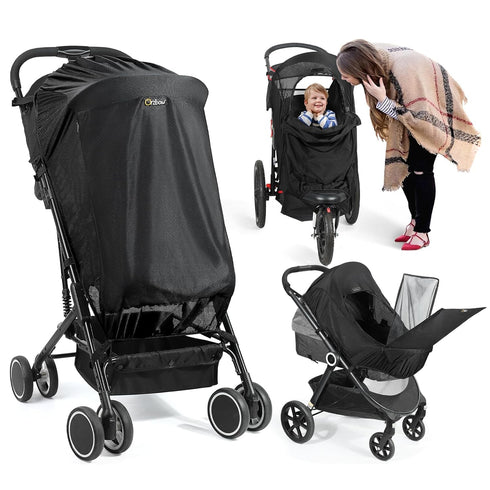 Orzbow Stroller Sun Shade, Breathable Sun Shade Cover for Stroller with Mosquito