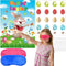 AUGSUN Pin The Tail on The Bunny Easter Games Easter Rabbit Games