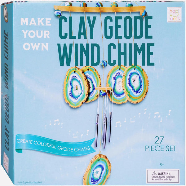 Hapinest Make Your Own Clay Geode Wind Chime Craft Kit, DIY Projects for Kids, Girls, Teens, Ages 8-12