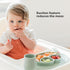 ezpz Mini Mat for 12 Months+, Blue, 100% Silicone Placemat + Plate with Suction for Infants + Toddlers, Supports