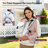CoziBB 3-in-1 Cozy 7.7-33lbs, Baby Carrier, Baby Wraps Carrier with Air Cushion Waist Belt, Adjustable & Ergonomic Baby