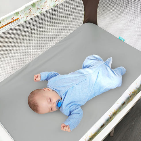 4 Pack Pack Pack 27x39 and Play Fitted Sheets Compatible with Graco n Play Playard, UPPAbaby Remi and Other Playpen