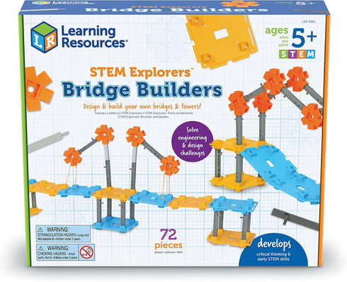 Learning Resources STEM Explorers Bridge Builders - Building Science Toys, Fine Motor Skills, Toddler Explorer Kit