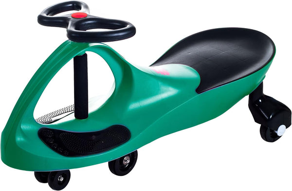 Wiggle Car Ride On Toy, No Batteries, Gears or Pedals, Outdoor Ride Ons for Kids 3 Years and Up, Green