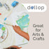 (30-Pack) 47 Dollop Premium Disposable Splat Mats Extra Large Water-Resistant High Chair Floor Protector Biodegradable