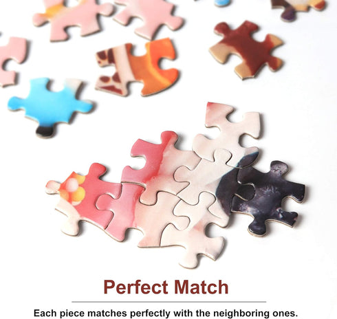 Tektalk 1000 Pieces Jigsaw Puzzles - Donut Feast for Teens & Adults