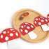 Agkvw Mushroom Garland - Red Glitter Mushroom Banner, Woodland Party Decor, Mushroom Theme
