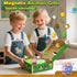 150PCS 3-8, 3+ Magnetic Blocks-Build Mine Magnet World Animals Edition Building Toys for Boys & Girls Age Magnetic