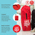 J.L. Childress Gate Check Bag for Single Umbrella Strollers - Stroller Bag for Airplane - Gate Check Bag for Umbrella Strollers - Stroller Travel Bag for Airplane - Red