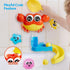 lalalark 7-in-1 Set 3-5 Bath Toys for Kids, Shower Bathtub Toy with Crab, Whale, Rotating Fish & Slide Track