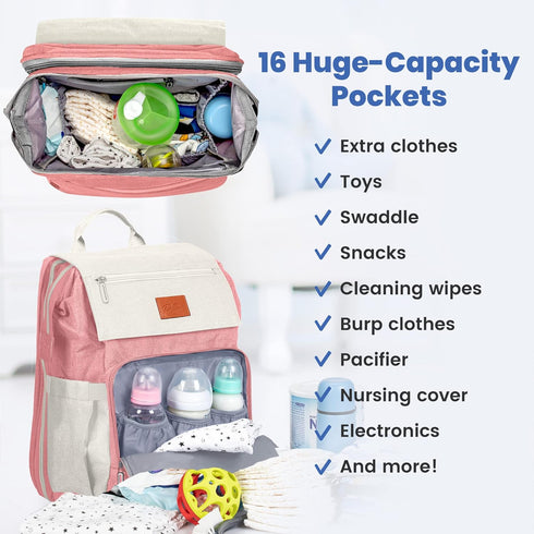 Set Nursing Pillow and Diaper Bag - Perfect Baby Shower Gift