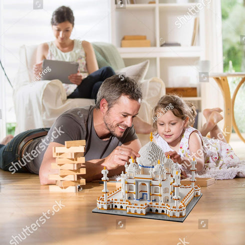 Micro Mini Blocks Architecture Taj Mahal Building Set, Landmarks Collection Model Kits for Adults and Kids 14+