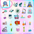 50 Pcs Funny Laboratory Science Stickers for Kids, Teens, Students, Waterproof Vinyl Stickers for Science Classroom