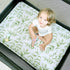 2 Pack 38X26 Pack 100% TCBunny Premium Fitted Baby Mini Crib Sheets, N Play Bassinet Sheets - Ultra-Soft Cotton