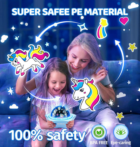 Toys,Dimmable Onefire Star Projector Light Up Toys, Glow In The Dark Stars for Ceiling Projection Kids Night Light