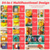 1-3, Montessori Busy Board for Toddlers Baby Educational Activity Board with Lights & Music, Sensory Toys for Fine