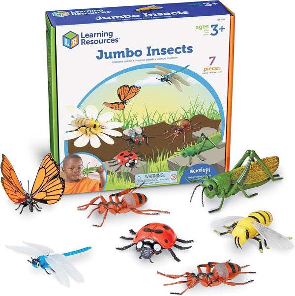 Learning Resources Jumbo Insects - Animal Toys for Kids, Toddler Preschool Science,