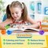 KLT Fidget Sensory Toys for Kids: Quiet Silicone Sensory Flip Cube with Textures - Calming Toys for Autism Kids Stress