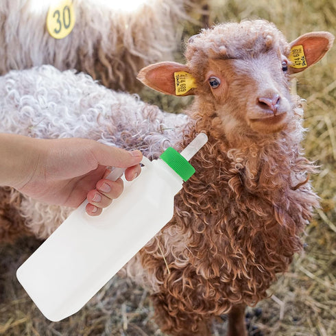 1 Set Lamb Feeding Bottle Lamb Feeding Tools Goat Feeding Bottle Pig Feeding Bottle Calves Bottle Sheep Milk Feeder Lamb Kids Bottle Goat Milk Bottle White Piglet