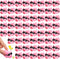 Liliful 200 Sets Mini Rubber Pig Bath Toy with Sunglasses Pink Float