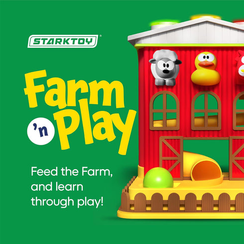 8 12 18 24 1-3, 1 Pound A Ball Barn House with Lights & Music, Easter Basket Stuffers for Toddler, Fun Learning Toy