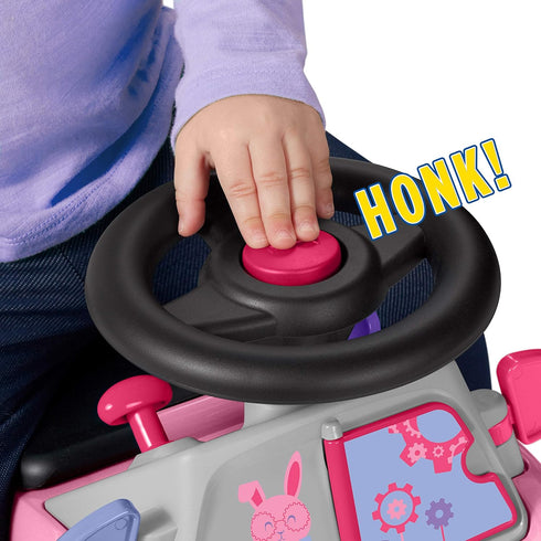 Radio Flyer Creativity Car, Sit to Stand Toddler Ride On Toy, Ages 1-3, Pink Kids Ride On Toy