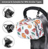 Non-Slip Stroller Organizer Bag for Diapers with Insulated Pocket, Hooks, Adjustable Strap, Universal Fit for Most