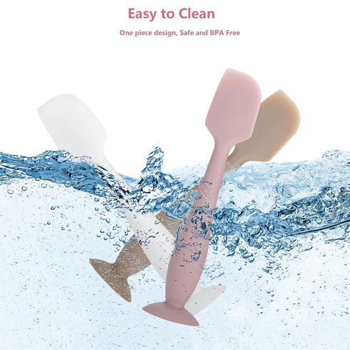 JIQIHEYI 3-Pack Baby Diaper Cream Spatula - Baby Diaper Rash Cream Applicator for Butt Paste - Diaper Cream Brush