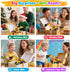 2 1 3 4 5 6 Car Toys for Toddlers, Excavator Toy with Flashing Lights Music, Toy Trucks Construction Vehicle
