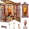 Book Nook DIY Kit,3D Wooden Puzzle with LED Bookend Bookshelf Decoration,Miniature Doll