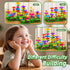Garbo Star 112 3-4 Set 3 4 5 6 7 Pcs Flower Garden Toy,Toddler Girl Toys Years Old Girls Gardening Building Gifts Best