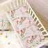 Mazeann 52" 28" 9" Cowgirl Western American Crib Sheets Soft Breathable Fitted Baby Crib Sheets Mattress Cover for Girl