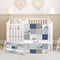 Noverbibi Personalized Baby Crib Bedding Set, Construction Mountains Theme, 2 Piece Crib Bedding
