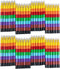 Huji Stacking Buildable 8 Colors Crayons Set, Connect Stack and Build Sideways