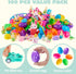 100 JOYIN Pcs Prefilled Easter Eggs with Toys Plus Stickers, Filled with Toys Party Favors for Kids Boys Girls Easter