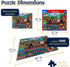 1000 Summer 24"x30" White Mountain Piece Jigsaw Puzzle Dog Lake Day Puzzles with Large Piece for Adults and Family