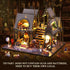 DIY Miniature House Kit, Tiny Magic Cabin House for Adults, 3D Wooden Puzzles Dollhouse with LED Light
