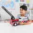 3+ Mighty Fleet Mighty Motorized Fire Ladder Truck Firetruck Toy w/Lights & Sounds, Motorized Ladder, Extending Ladder
