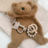Teddy Bear | Lamb Lovey Comforter Toy for Babies, Cuddly Plush Security Blanket for Newborns, Snuggle Toy 12inch (Brown