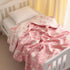 3 45"x60", NTBAY Layer Toddler Blanket, Muslin Cotton Jacquard Bed Blankets, Lightweight Thermal Baby Blanket, Super