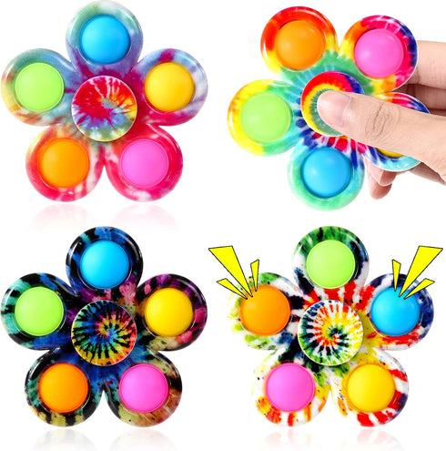 Fidget Spinners Toys 4 Pack, Sensory Spinner Toys for Kids and Adults, Stress Relief Products