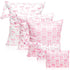 R HORSE 5Pcs Waterproof Baby Diaper Bag, Cute Pink Bow Wet Dry