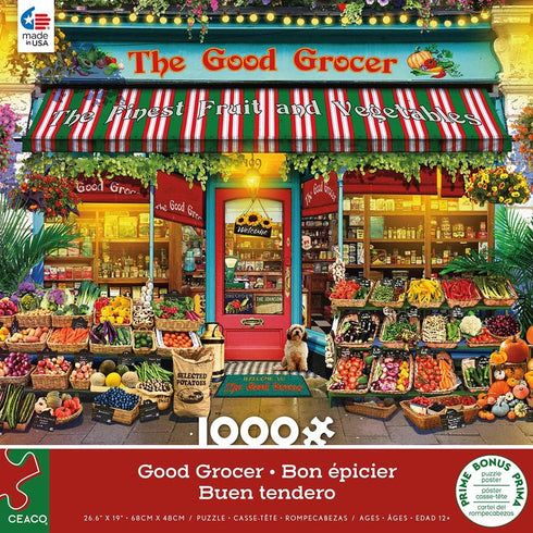 Ceaco - Gary Walton - Shop Windows - Good Grocer - 1000 Piece Jigsaw Puzzle