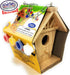 Matty's Toy Stop Paint Your Own Small Wooden Birdhouses - Gift Set Bundle (Includes Paints & Brushes) - 3 Pack