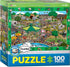 A Day at the Zoo - 100-Piece Spot and Find Puzzle