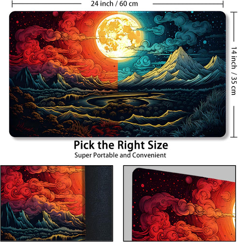 MTG Playmat with Free Storage Bags - Game Mat 24 x 14 inches for TCG and Board Games (Magic Mat 55, Regular)