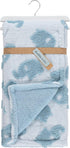Ultra-Soft and Luxurious Baby Blanket | 30x40 inch | Double Sided Sculpted Design on Fleece with Sherpa Backing by Cudlie