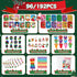 Stuffer12Set BenLouis Christmas Party Favors for Kids Xmas Classroom Gifts Prize Stockings Filler Coloring Books Bulk