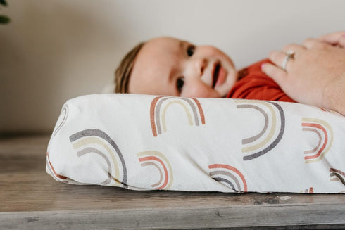 Kona Copper Pearl Premium Knit Diaper Changing Pad Cover - Soft & Stylish