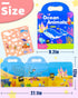 Benresive Puffy Reusable Sticker Books for Toddlers 2-4 Year, Fun Ocean Sticker Book with 32 Pcs Toddler Travel Toys